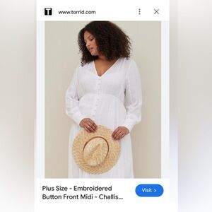 Brand New with Tags Torrid Sz 4 White Dress